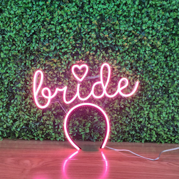 Bride Headband  - LED Neon Sign