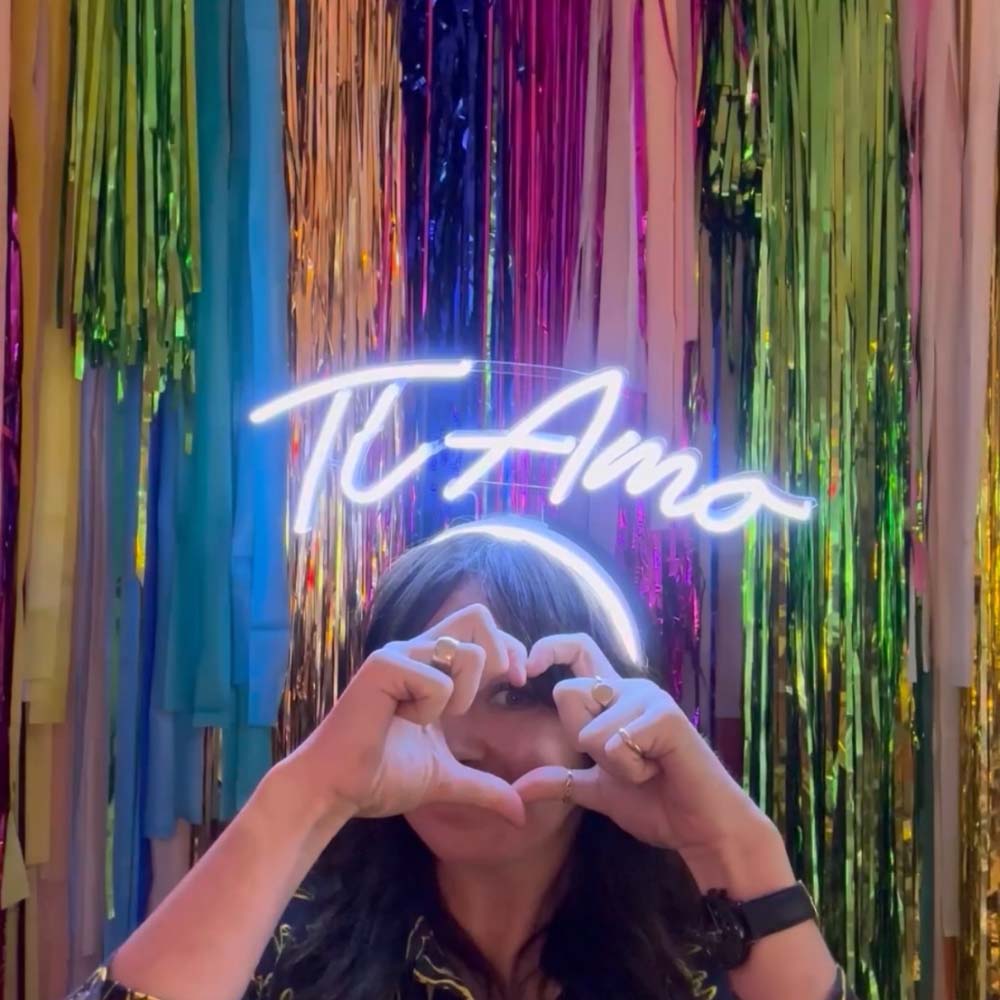 Ti Amo Headband - LED Neon Sign