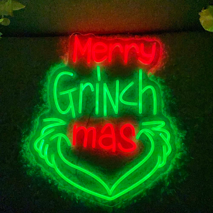 Merry Grinch mas - LED Neon Sign