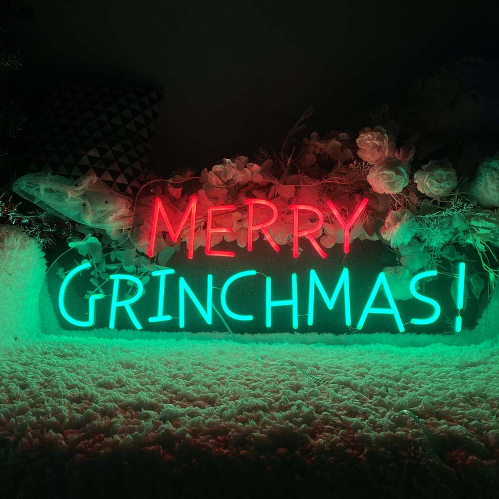 Merry Grinchmas! - LED Neon Sign