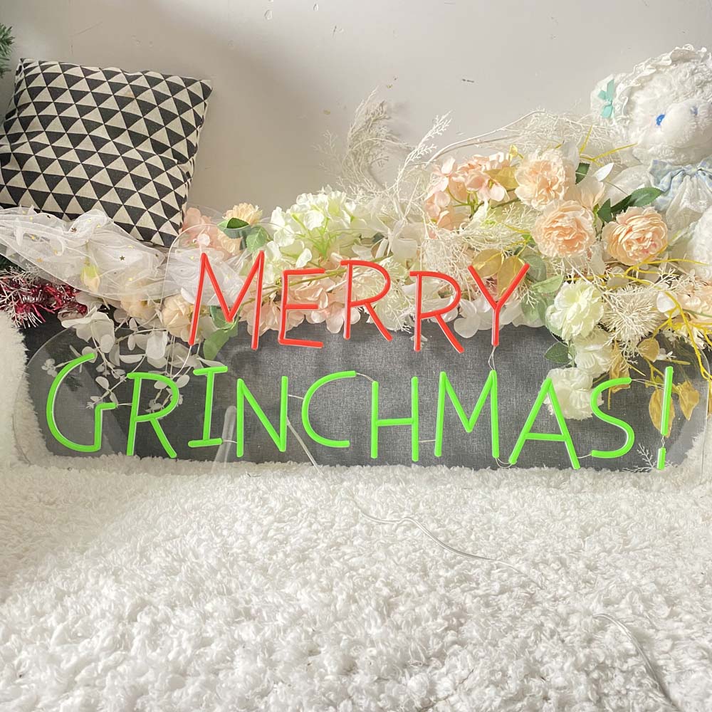 Merry Grinchmas! - LED Neon Sign
