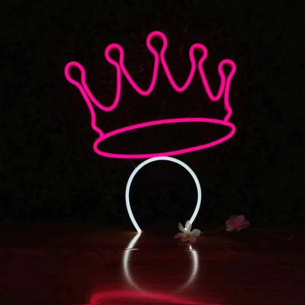 Princess Crown Headband - LED Neon Sign