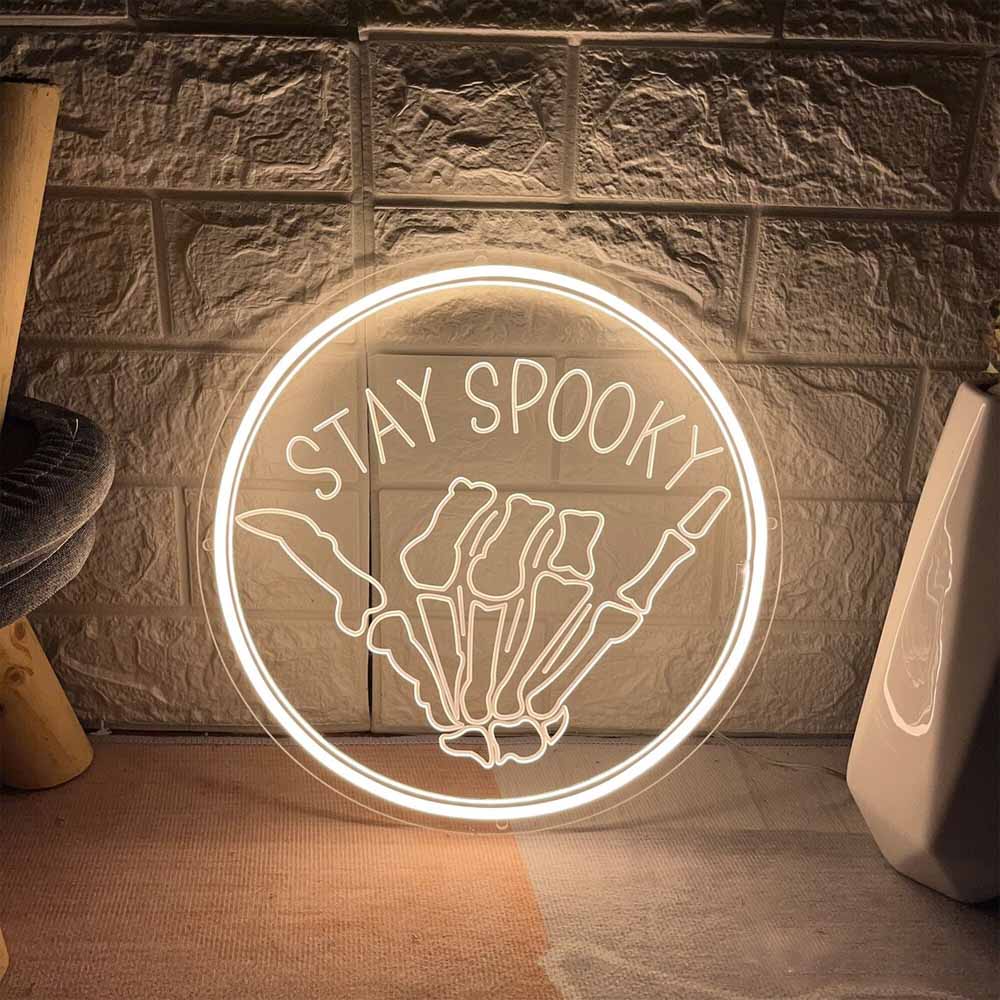 3D Engraved Halloween Stay Spooky - LED Neon Sign