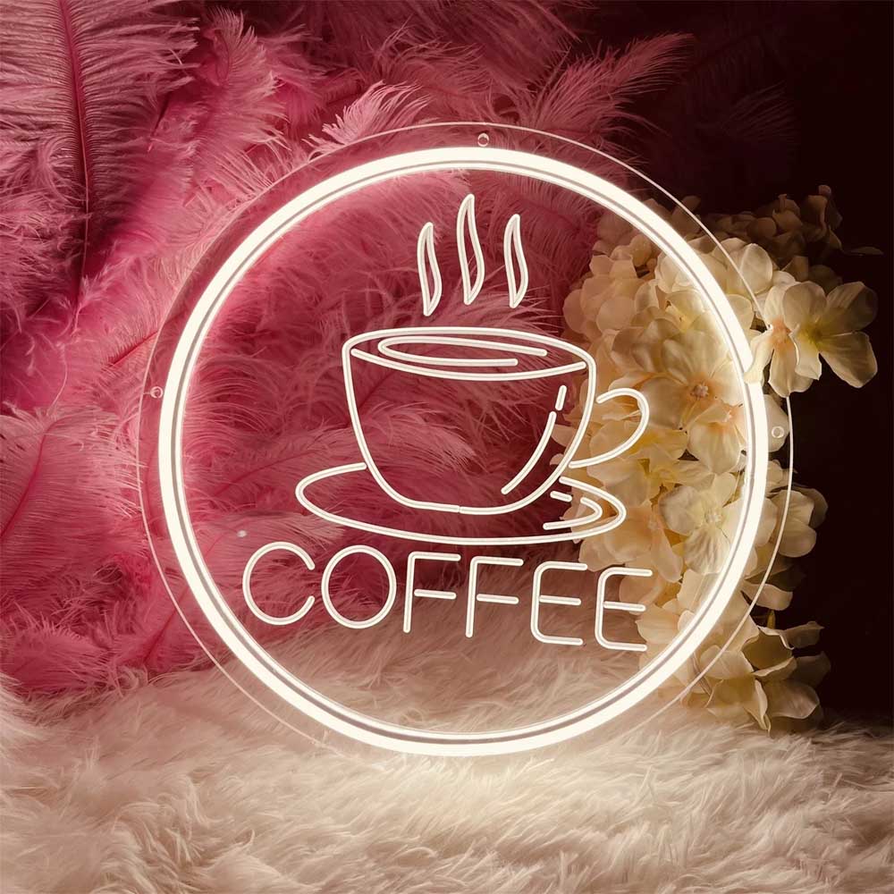 3D Engraved Coffee - LED Neon Sign