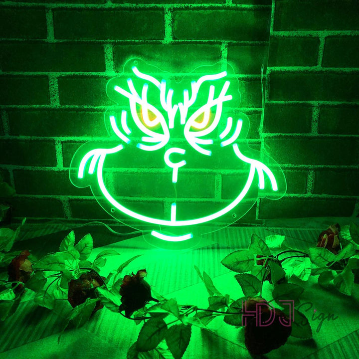 Merry Christmas Grinch - LED  Neon Sign