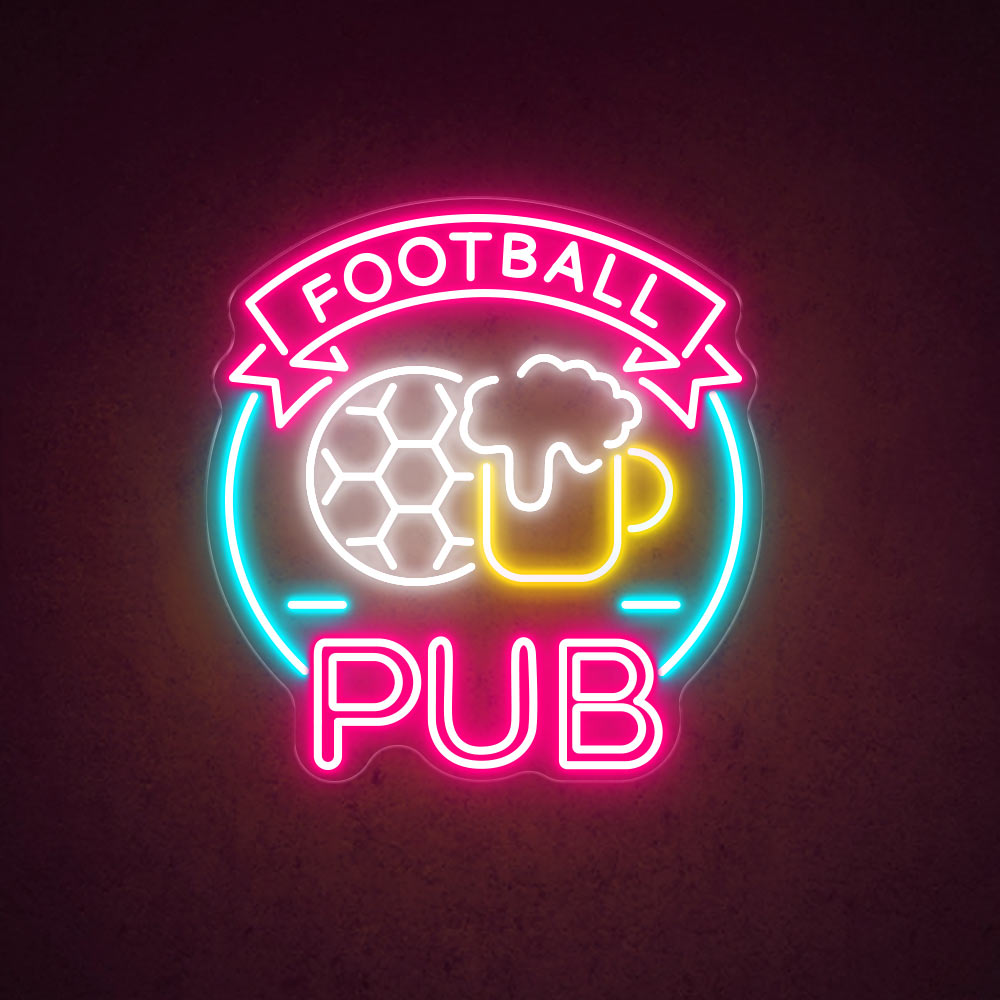 Football Pub - LED  Neon Sign
