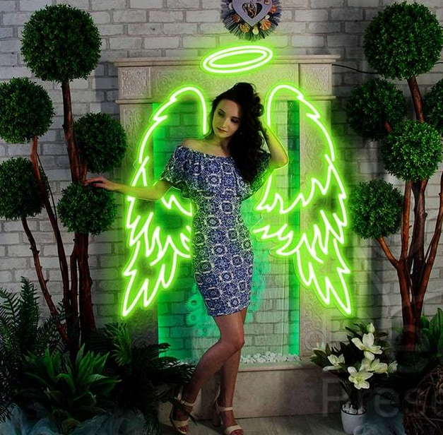 Huge Angel Wings - LED Neon Sign