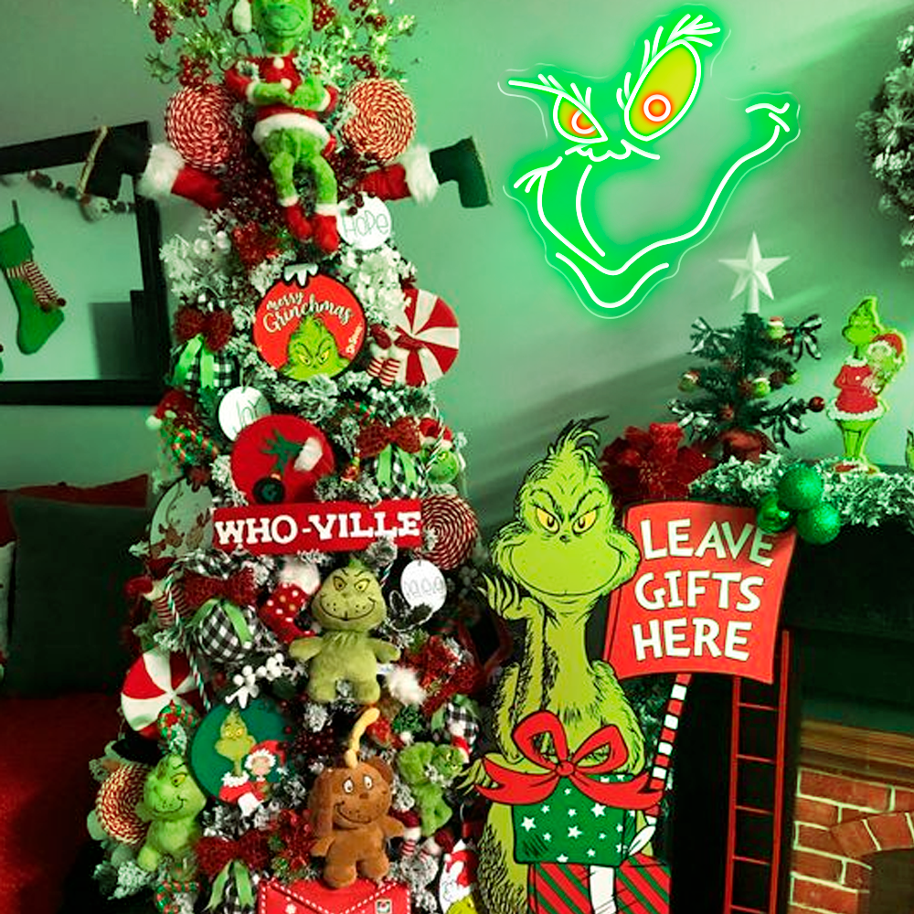 Merry Christmas Grinch - LED Neon Sign