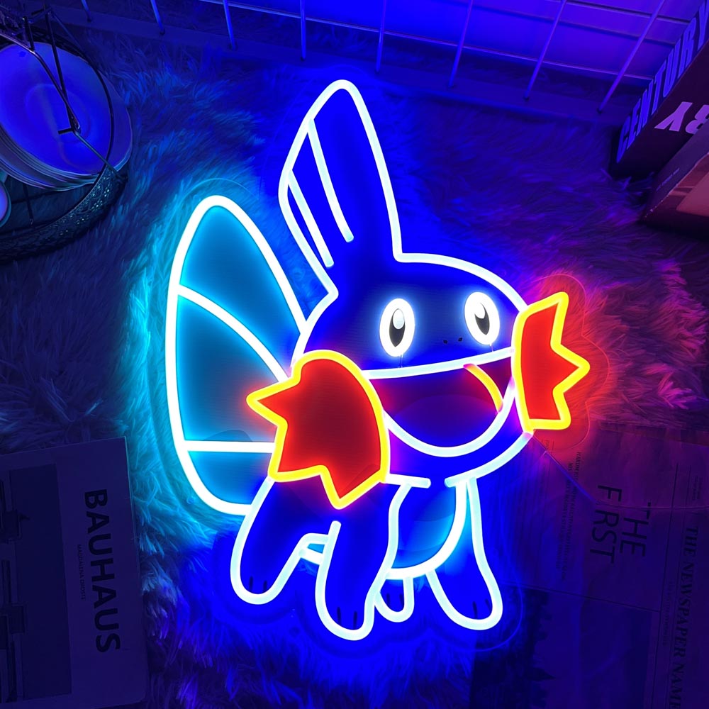 Pokémon Mudkid Anime Neon Sign