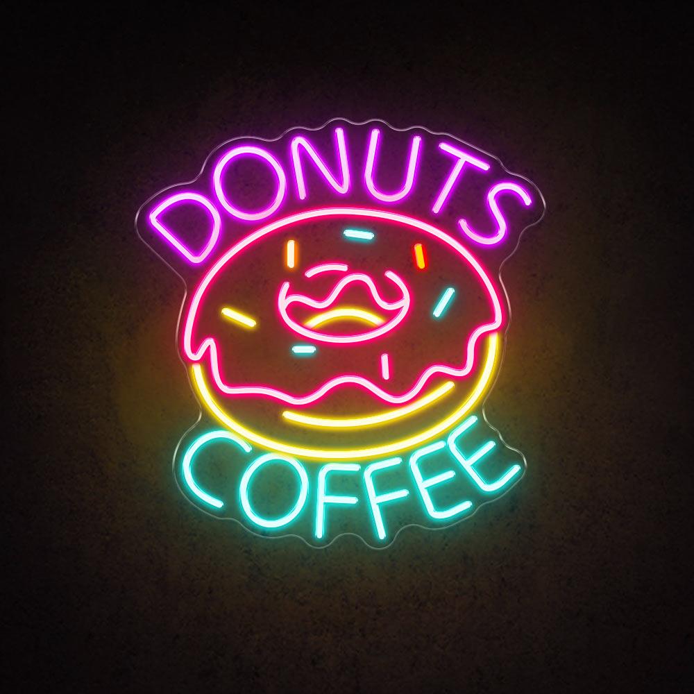 Donuts Coffee - LED Neon Sign