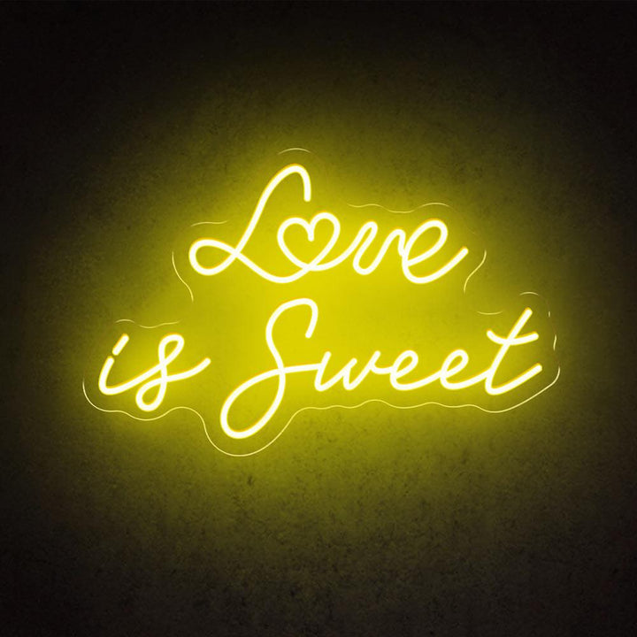 Love Is Sweet - LED Neon Sign