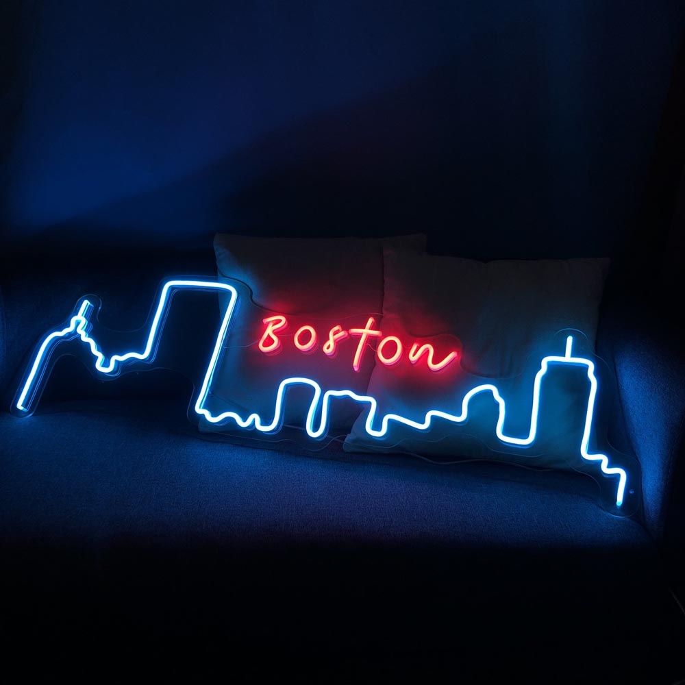 Boston City Skyline - LED Neon Sign