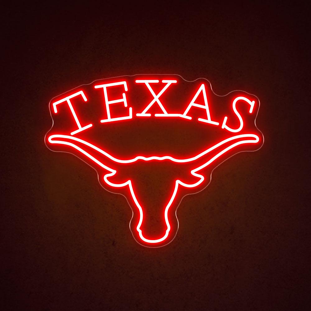 Texas Horns - LED Neon Sign