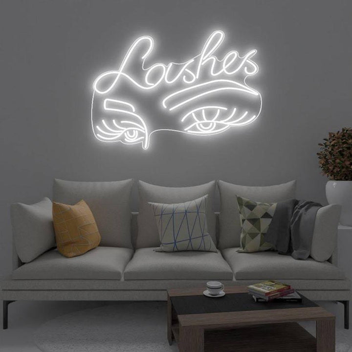 Lashes - LED Neon Sign