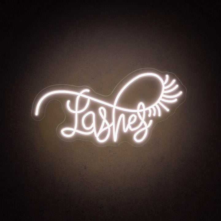 Lashes - LED Neon Sign