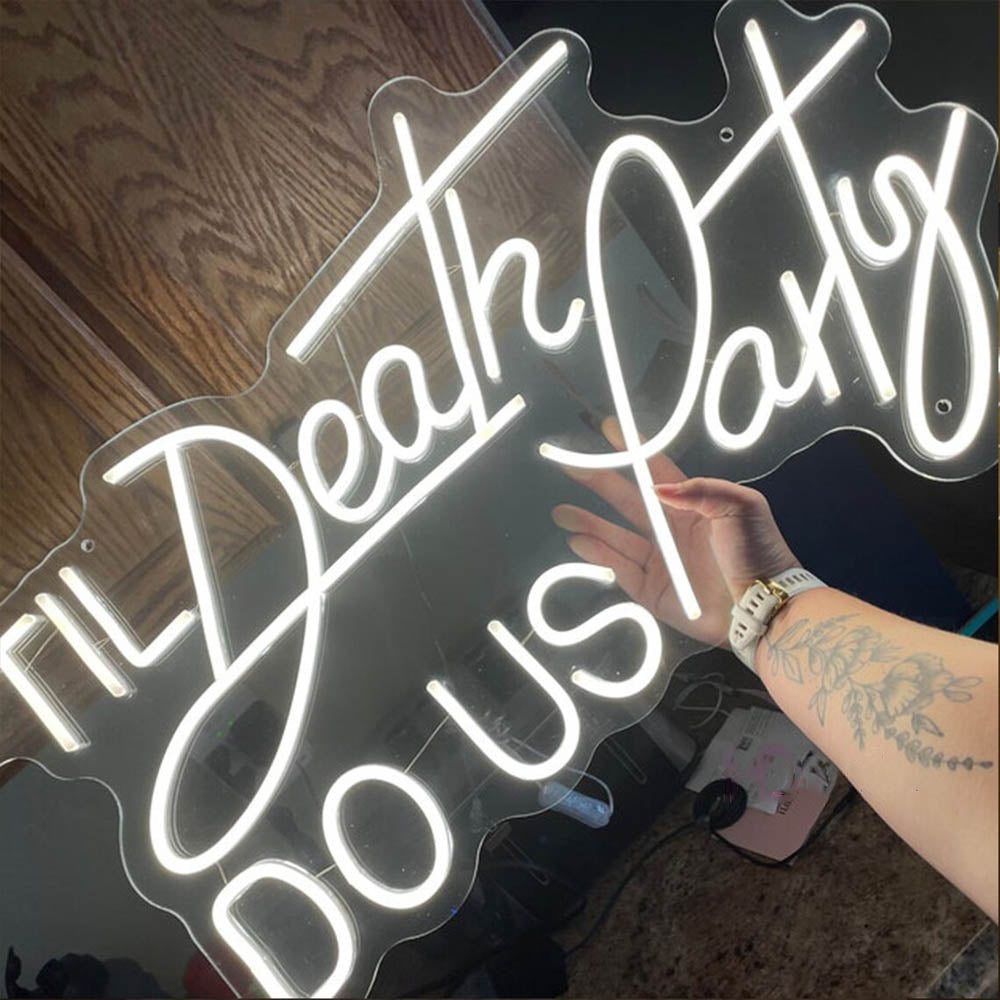 Til Death Do Us Party - LED Neon Sign
