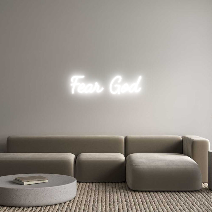 Custom Neon: Fear God