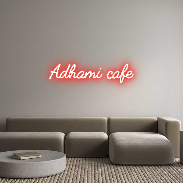 Custom Neon: Adhami cafe