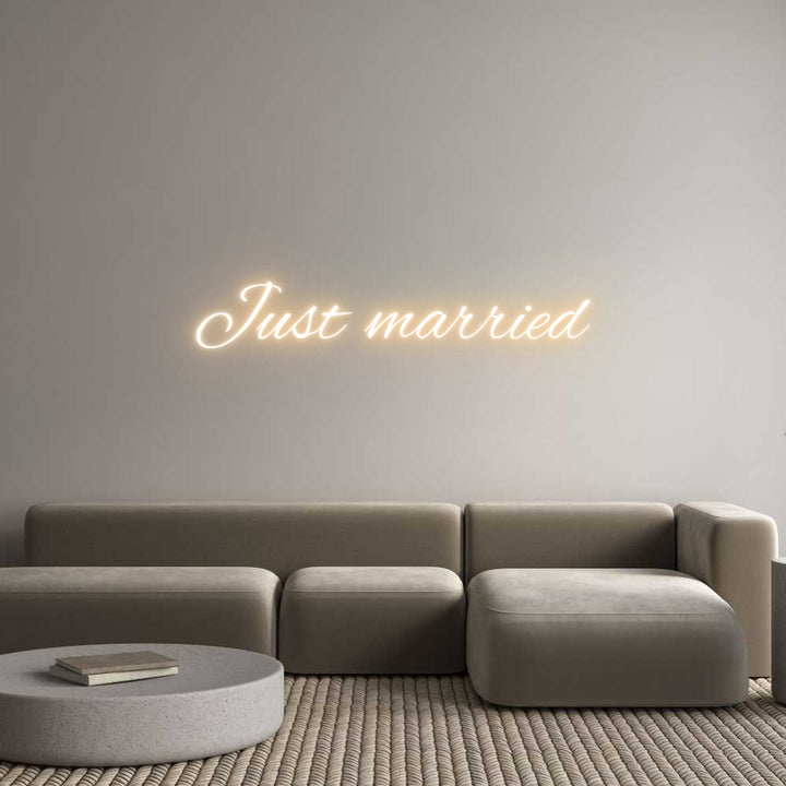 Custom Neon: Just married