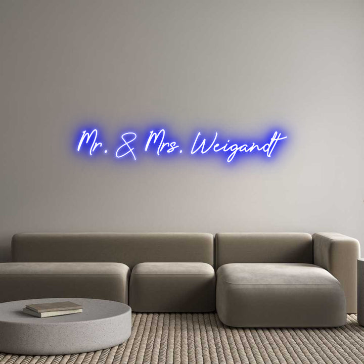 Custom Neon: Mr. & Mrs. We...