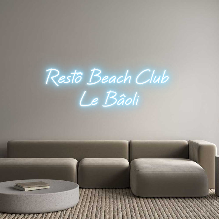 Custom Neon: Restô Beach C...