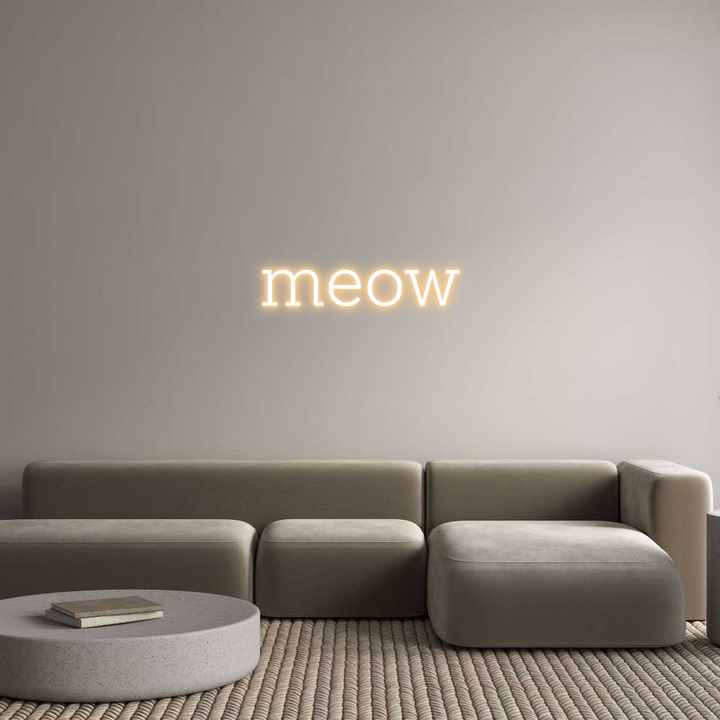 Custom Neon: meow