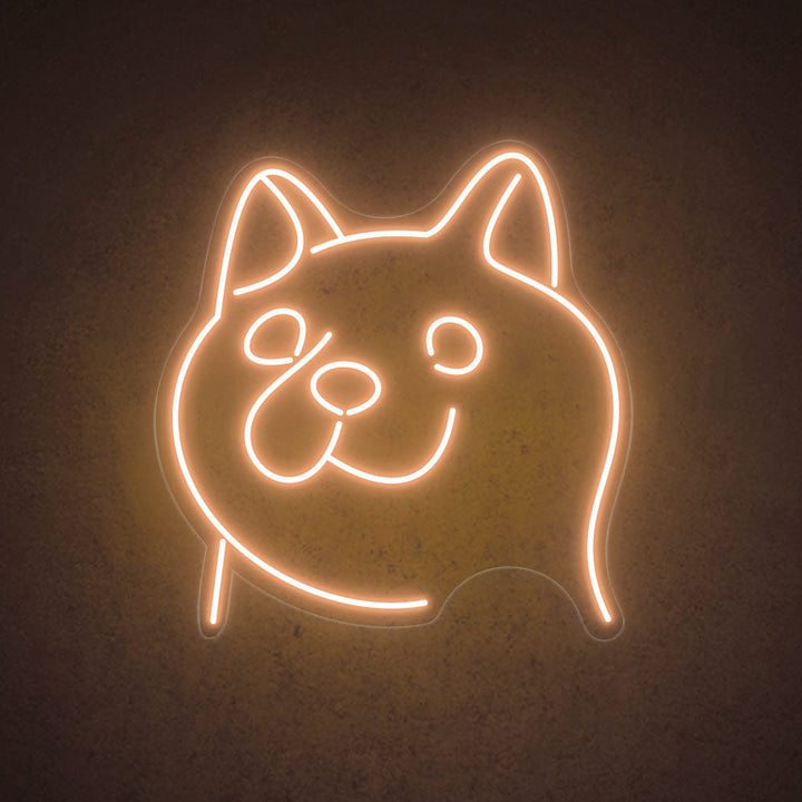 Japanese Akita Dog - LED Neon Sign