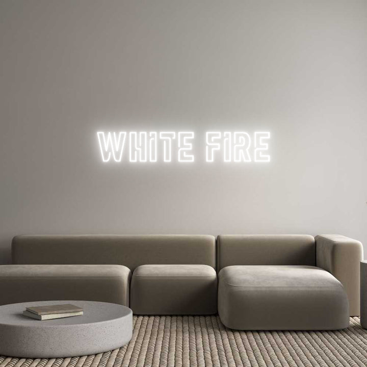 Custom Neon: WHITE FIRE