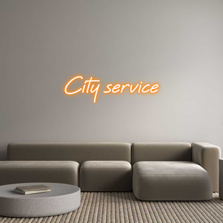 Custom Neon: City service