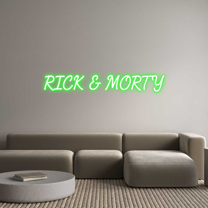 Custom Neon: RICK & MORTY