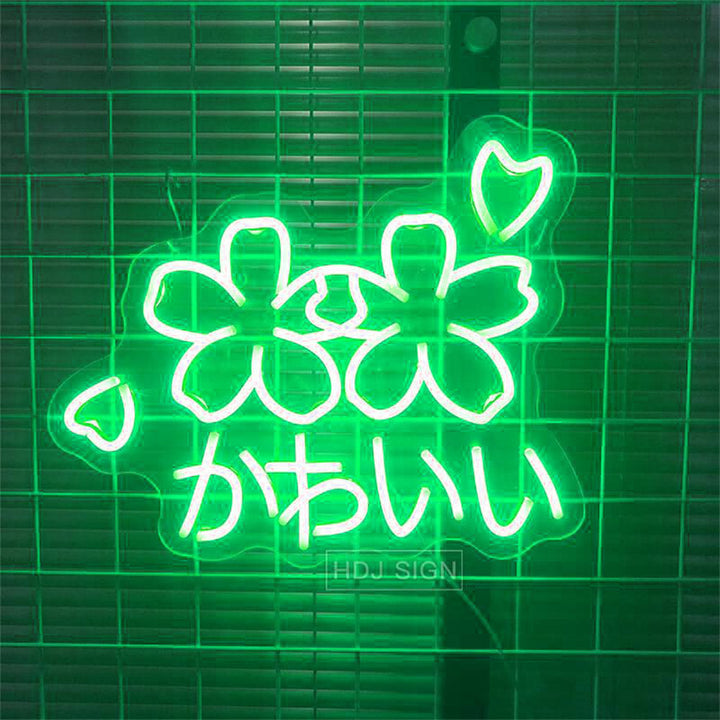 Cute Japanese Sakura かわい い - LED Neon Sign