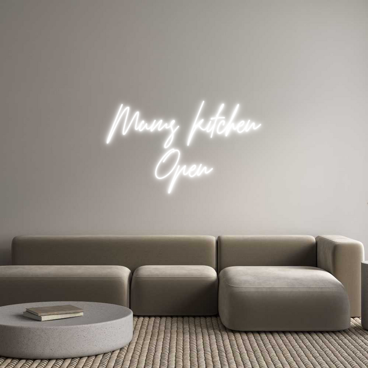 Custom Neon: Mums kitchen
...