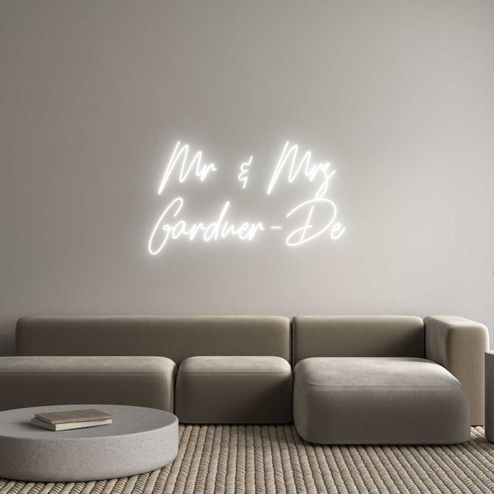 Custom Neon: Mr & Mrs
Gar...