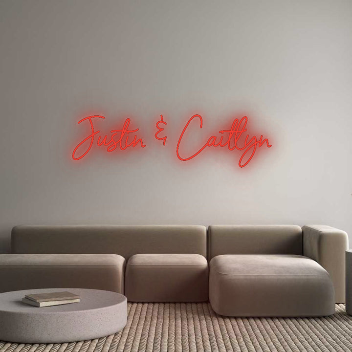 Custom Neon: Justin & Cait...