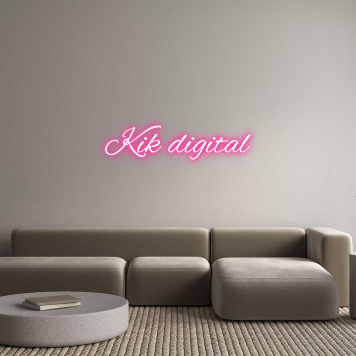 Custom Neon: Kik digital