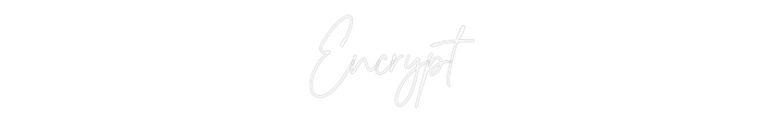 Custom Neon: Encrypt