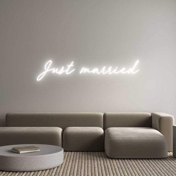 Custom Neon: Just married