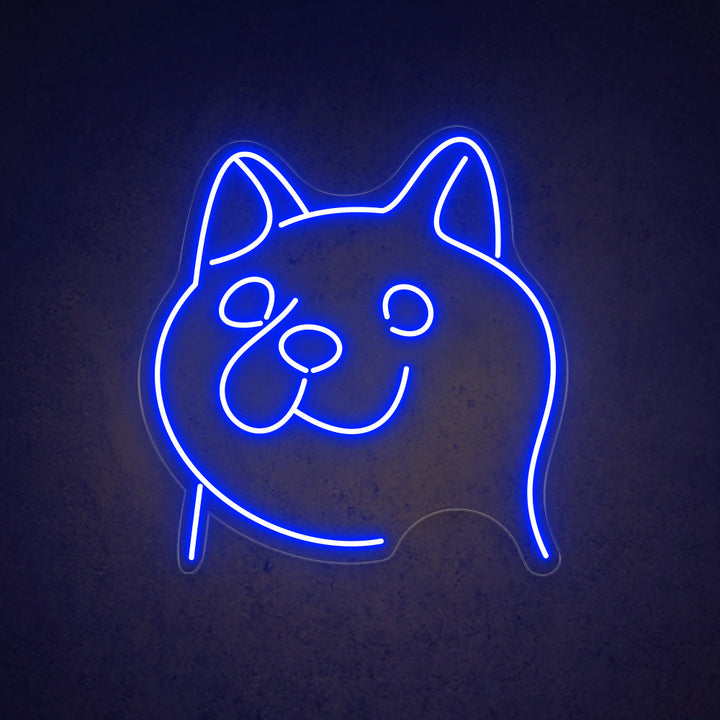 Japanese Akita Dog - LED Neon Sign