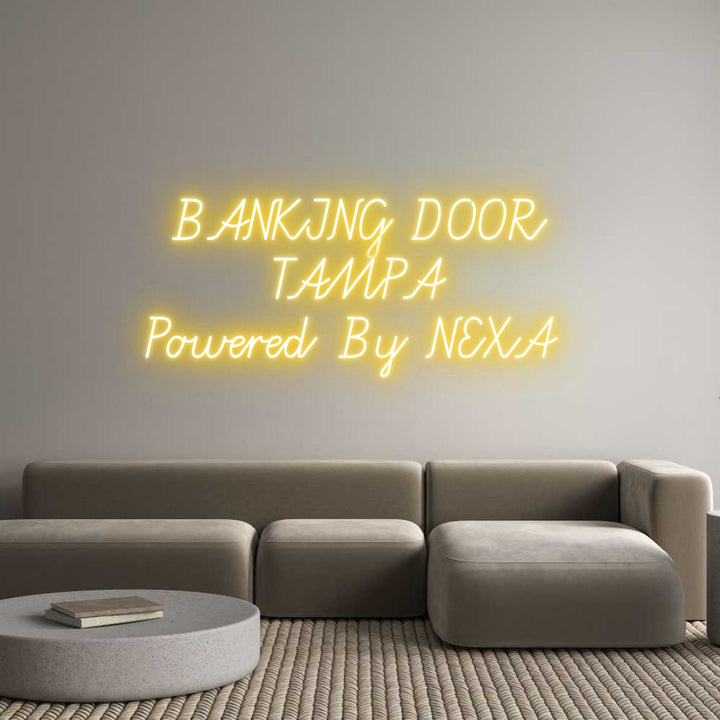 Custom Neon: BANKING DOOR
...