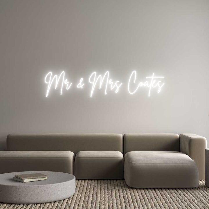 Custom Neon: Mr & Mrs Coates