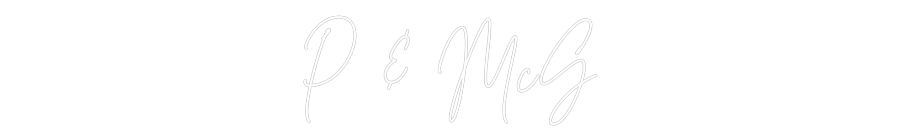 Custom Neon: P & McG