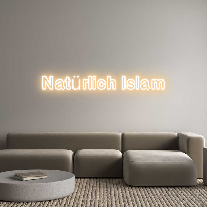 Custom Neon: Natürlich Islam