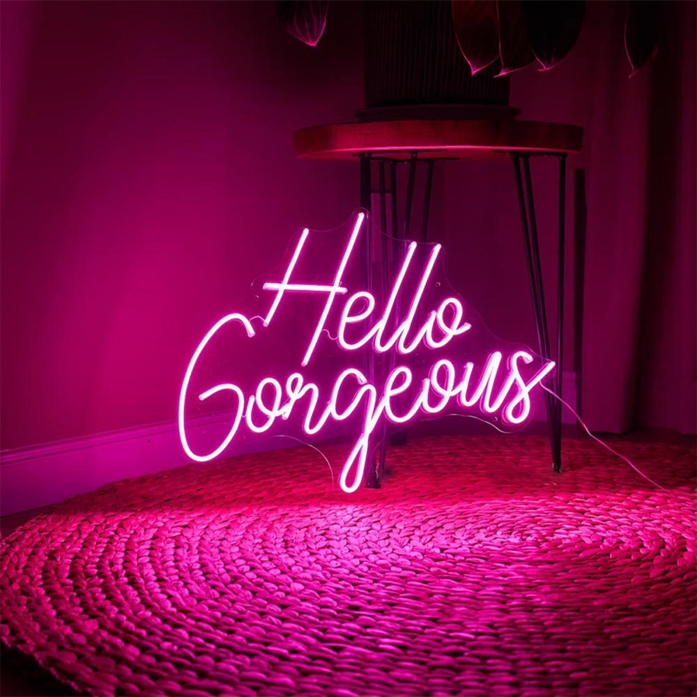 Hello Gorgeous - LED Neon Sign