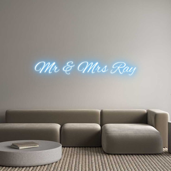 Custom Neon: Mr & Mrs Ray