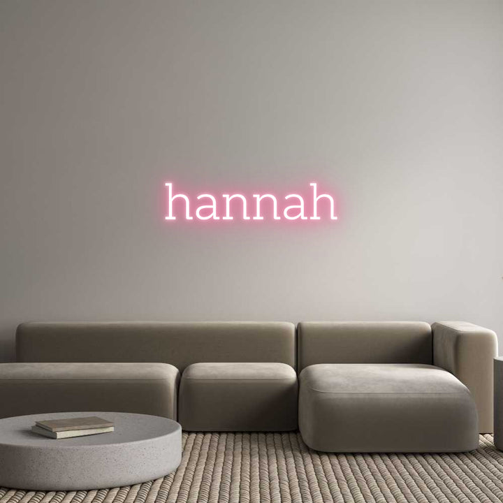 Custom Neon: hannah