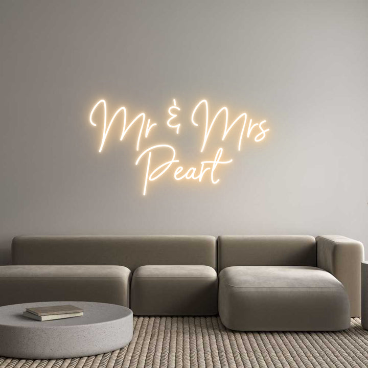 Custom Neon: Mr & Mrs 
Pe...