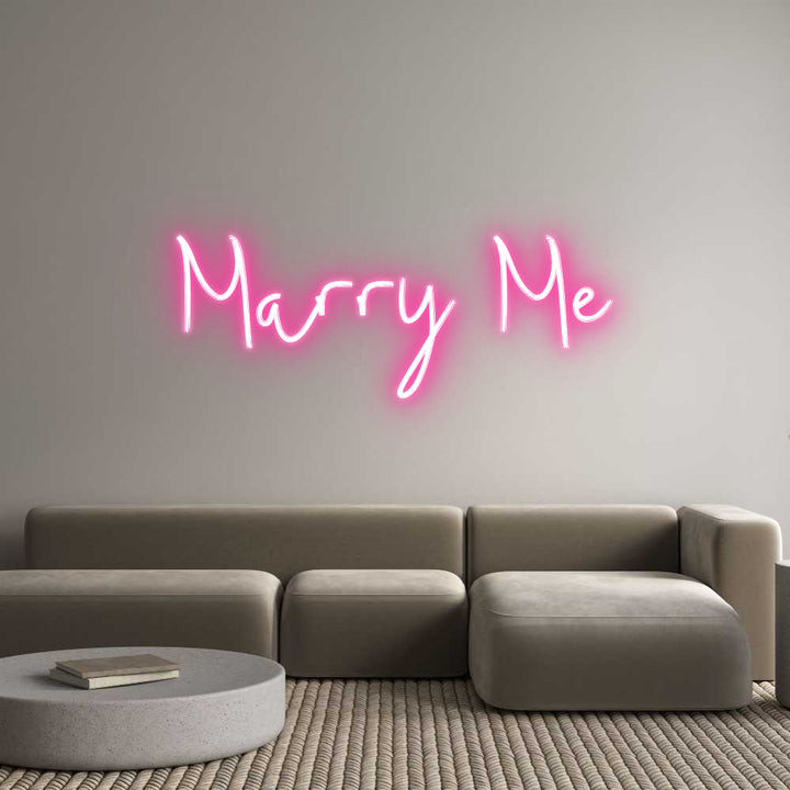 Custom Neon: Marry Me