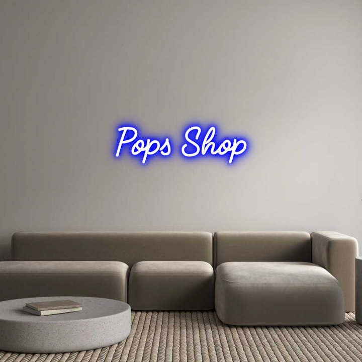 Custom Neon: Pops Shop