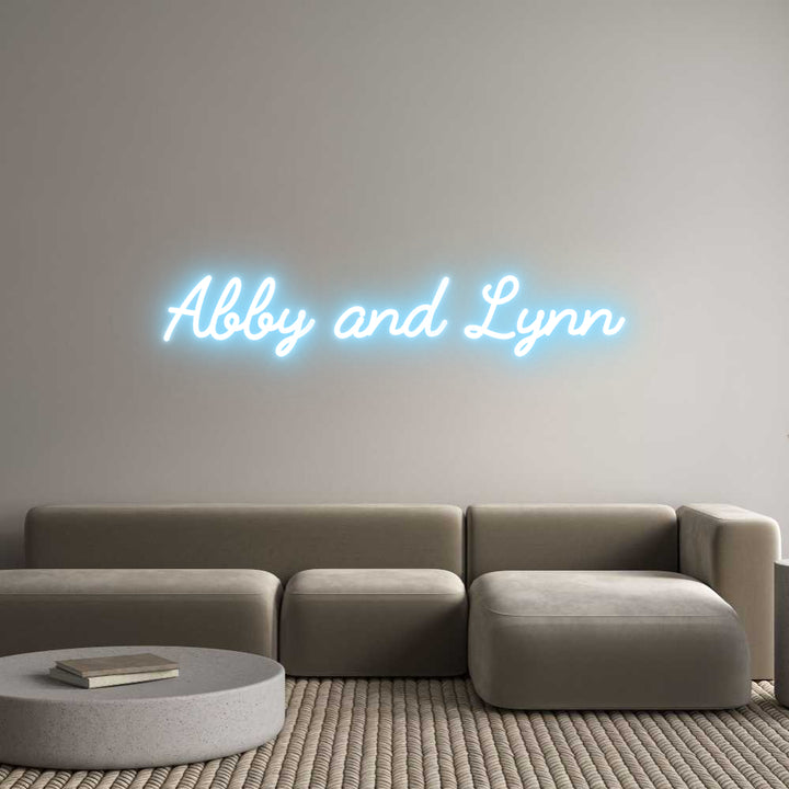 Custom Neon: Abby and Lynn