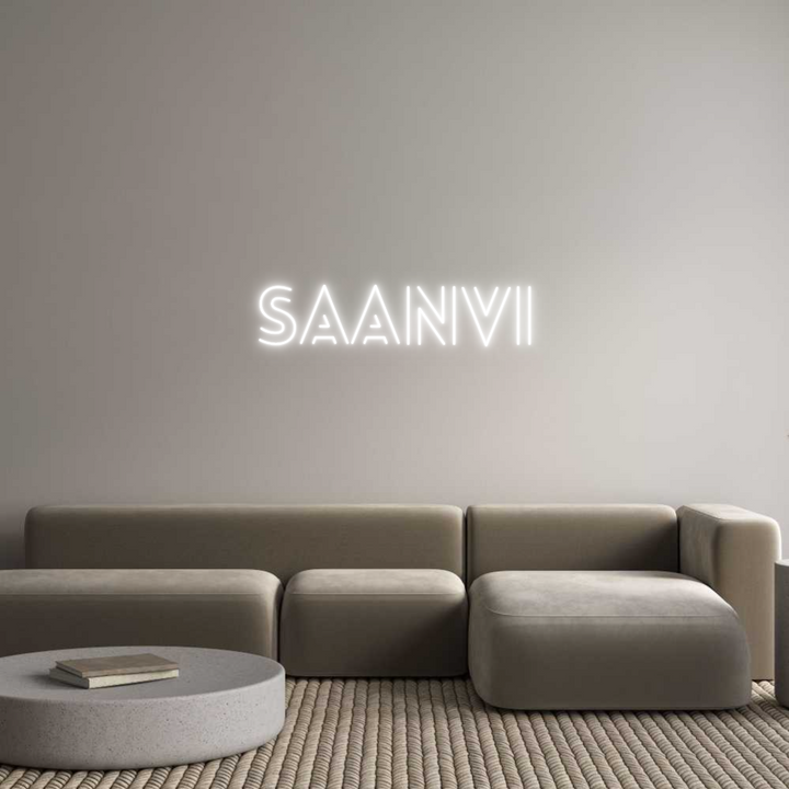 Custom Neon: SAANVI